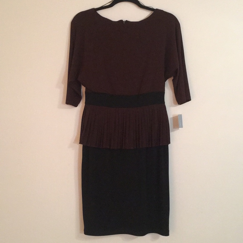 London Times Black/coffee dress, size6. - Picture 2 of 6
